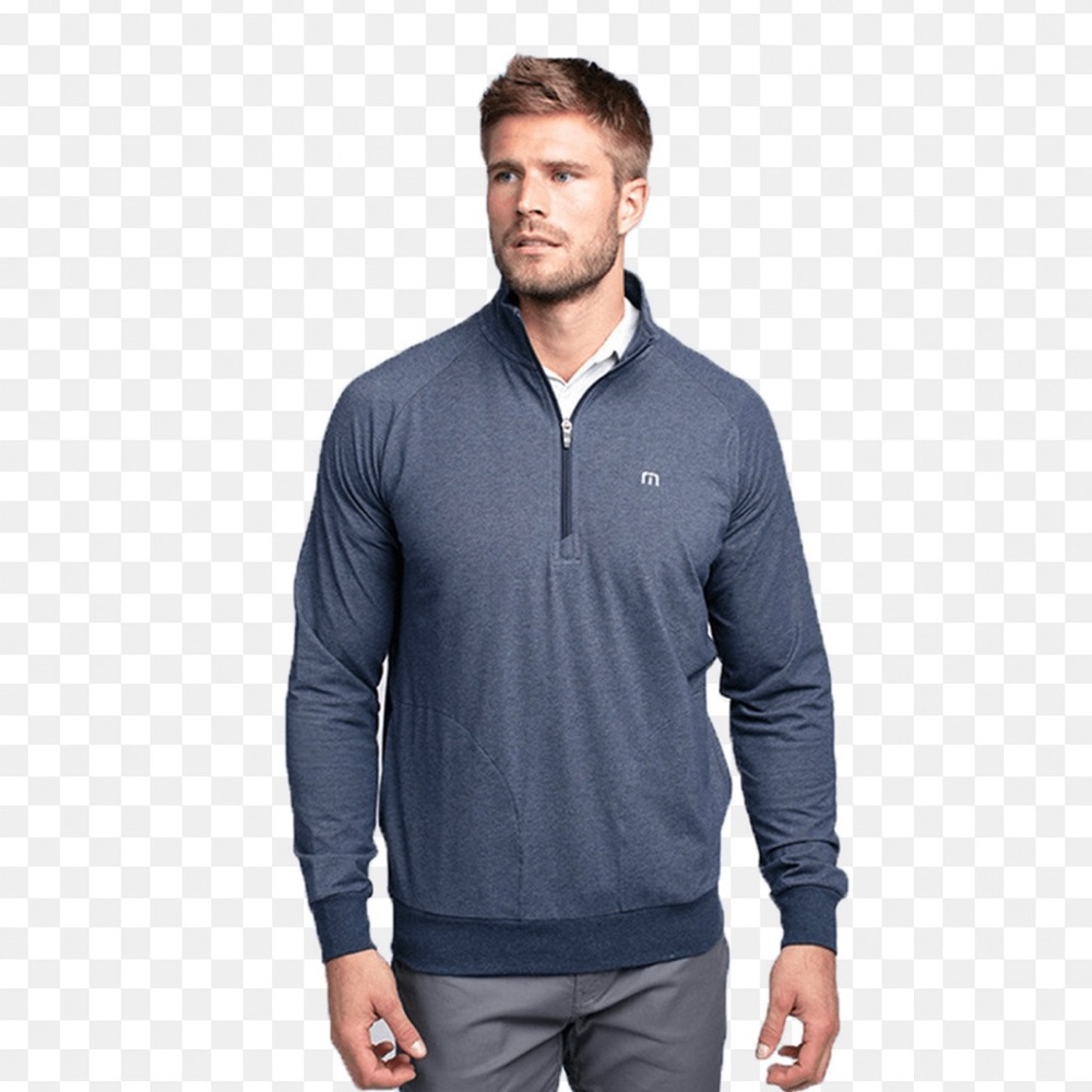 Dark Blue Travis Mathew Quarter Zip Turtle Neck Mens Size 2X